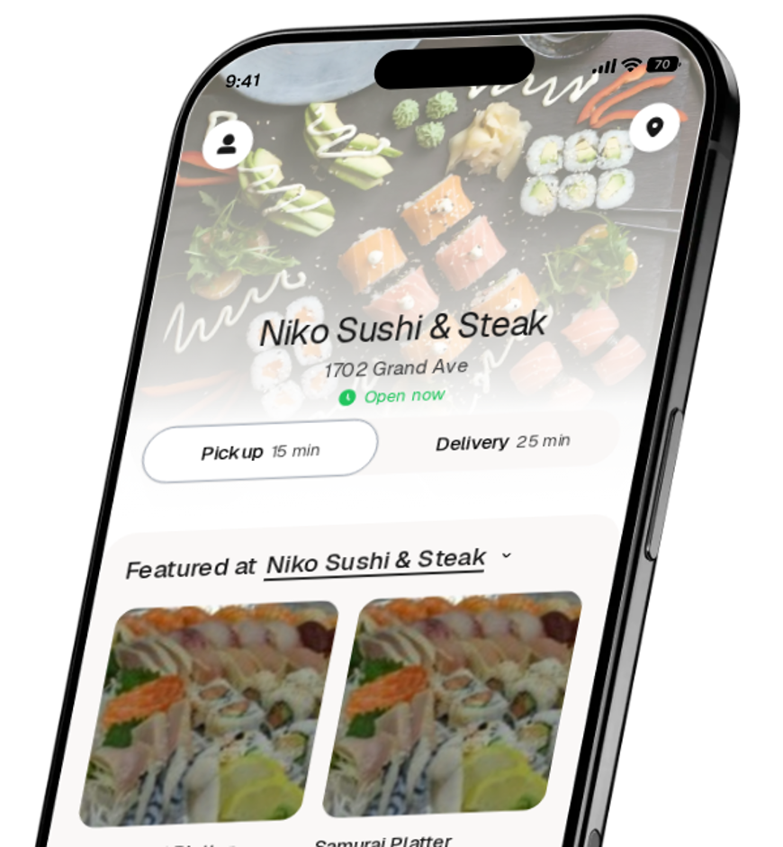 Niko Sushi & Steak app preview